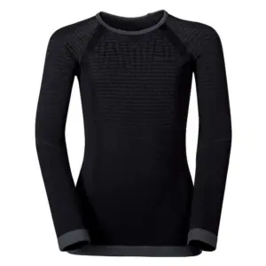 Odlo Evolution Warm Crew Lange Mouwen Basislaag Zwart