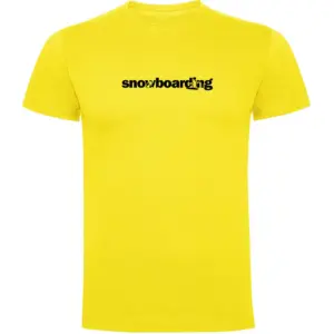 Kruskis Word Snowboarding T-shirt Met Korte Mouwen Geel