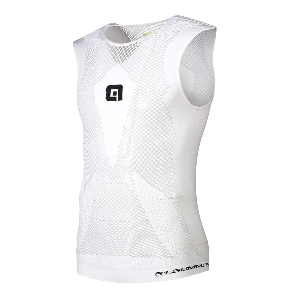 Ale S1 Summer Mesh Sleevless Mouwloos Basislaag Wit
