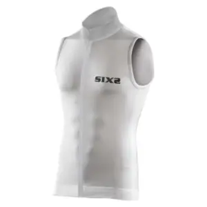 Sixs Carbon Mouwloos Basislaag Wit