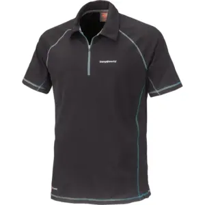 Trangoworld Ercol Korte Mouw Poloshirt Zwart