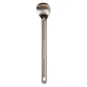 Lifeventure Titanium Long Handled Lepel Zilver