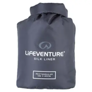 Lifeventure Rechthoekige Zijden Voering Grijs