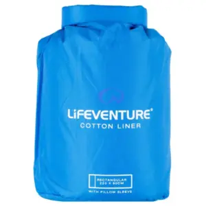 Lifeventure Katoenen Rechthoekige Voering Blauw