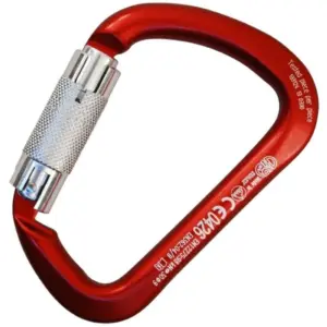 Kong Italy Aluminium Extra Grote Karabijnhaak Met Draaislot Rood