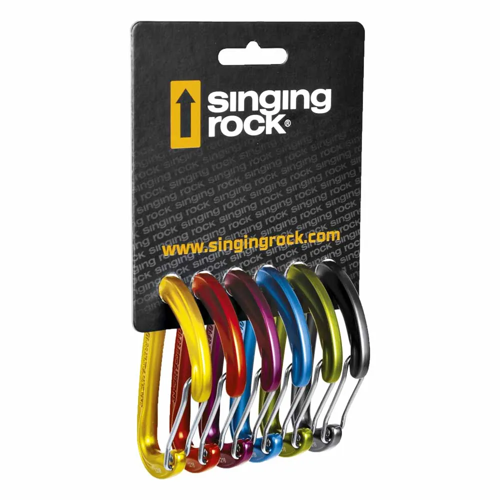 Singing Rock Vision Karabijnhaak 6 Eenheden Multicolor