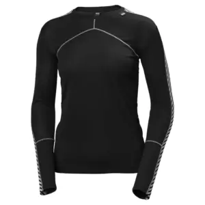 Helly Hansen Lifa Crew Lange Mouwen Basislaag Zwart