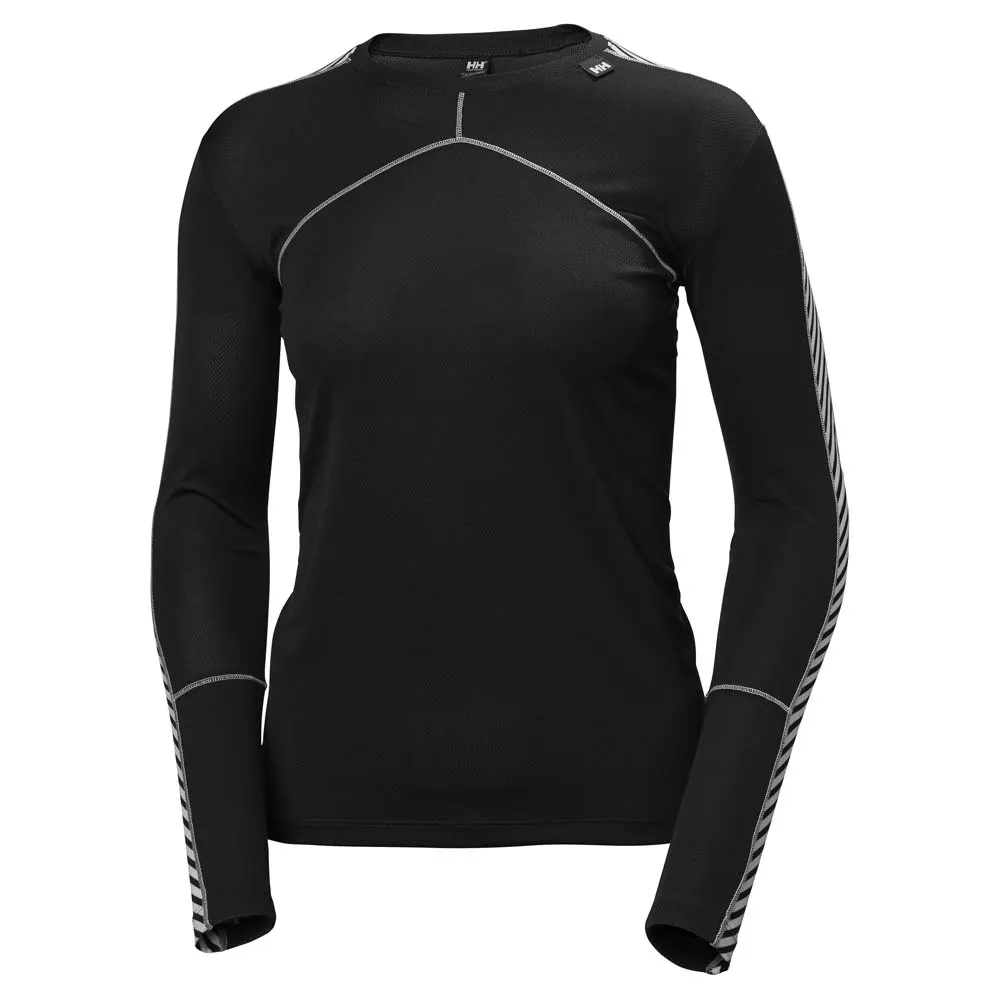 Helly Hansen Lifa Crew Lange Mouwen Basislaag Zwart