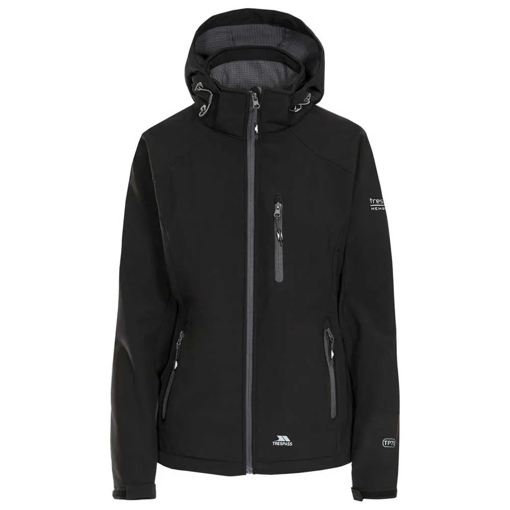 Trespass Bela Ii Softshelljack Zwart