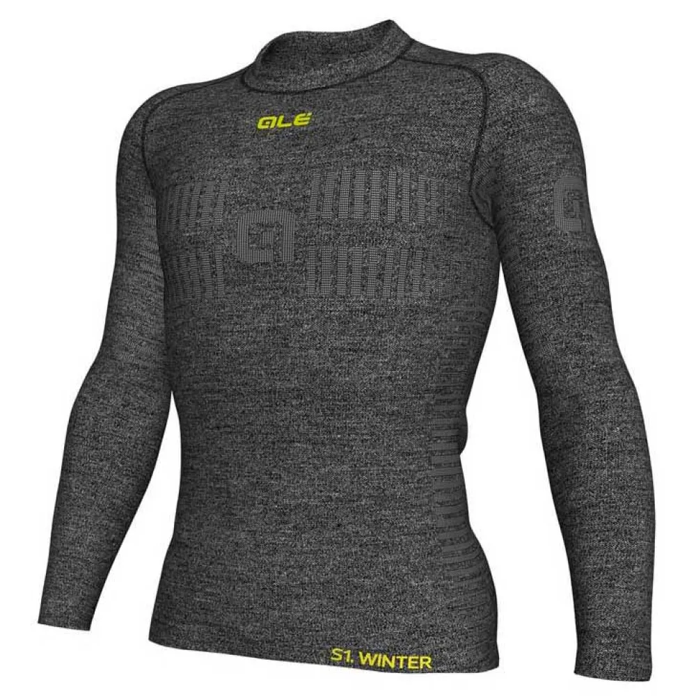 Ale Seamless Wool Lange Mouwen Basislaag Grijs