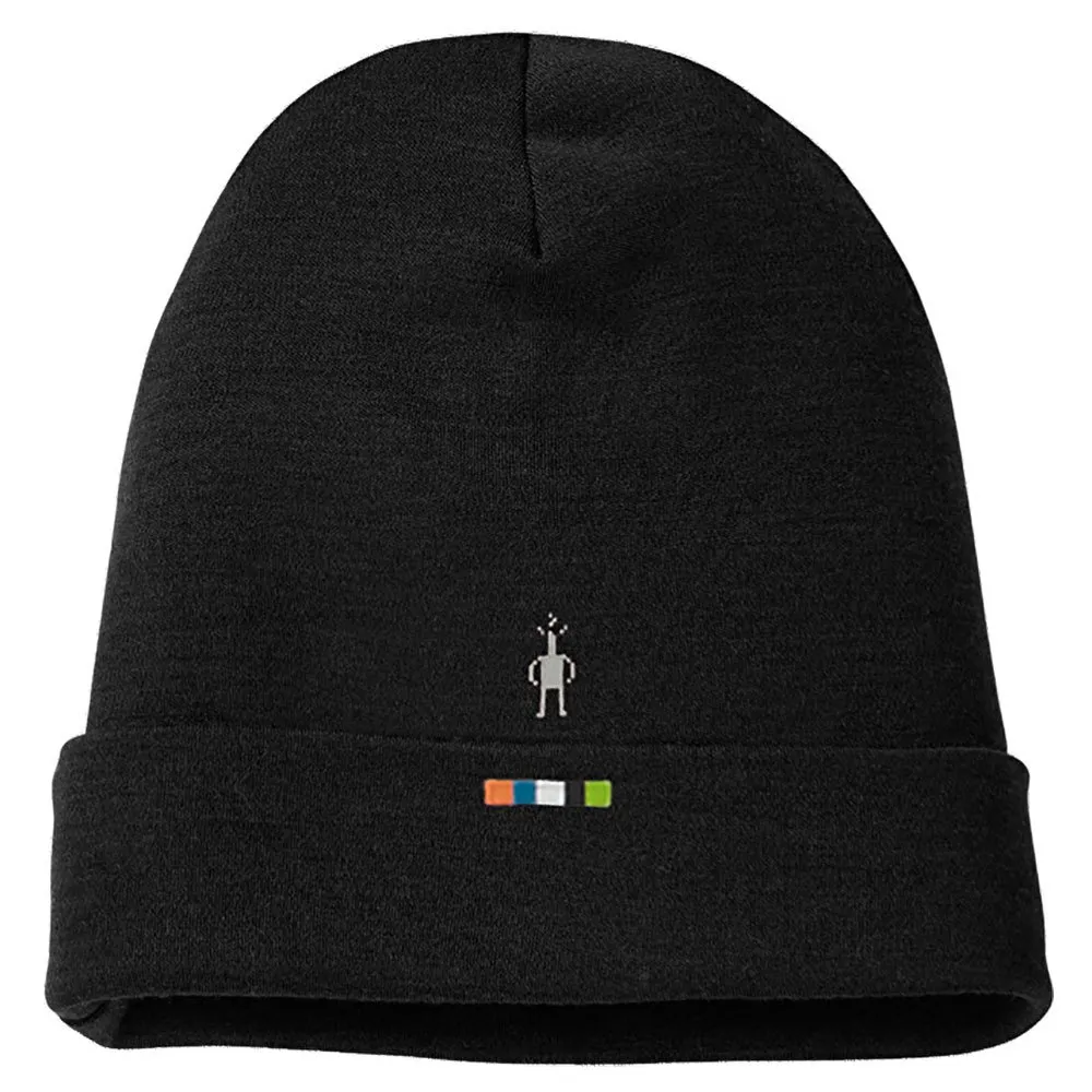 Smartwool Thermal Merino Reversible Cuffed Muts Zwart
