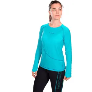 Trangoworld Seira T-shirt Met Lange Mouwen Turquoise