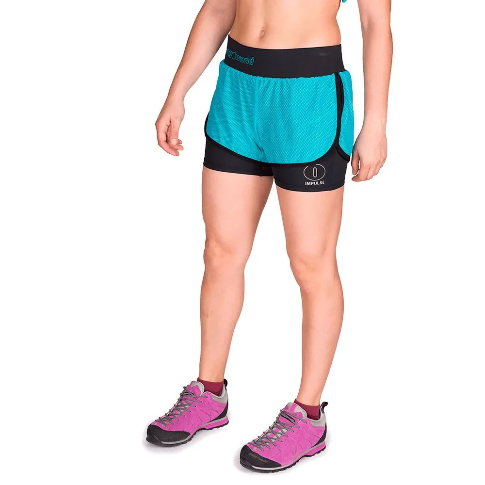 Trangoworld Filia Korte Broek Turquoise