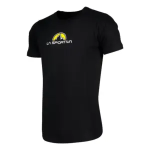 La Sportiva Footstep T-shirt Met Korte Mouwen Zwart