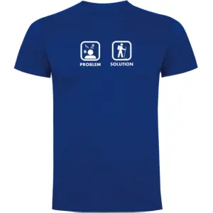 Kruskis Problem Solution Trek T-shirt Met Korte Mouwen Blauw