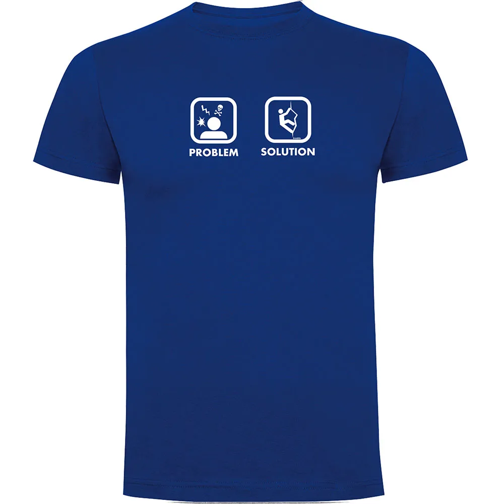 Kruskis Problem Solution Climb T-shirt Met Korte Mouwen Blauw