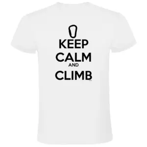 Kruskis Keep Calm And Climb T-shirt Met Korte Mouwen Wit
