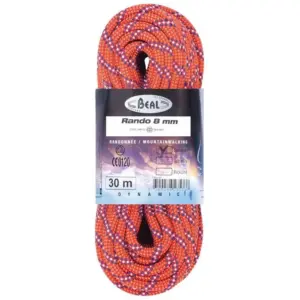 Beal Rando 8 Mm Touw Oranje
