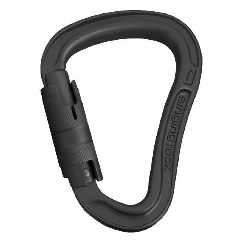 Singing Rock Bora Triple Lock Karabijnhaak Zwart