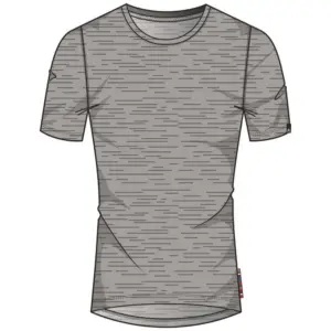 Odlo Natural 100% Merino Warm Korte Mouwen Basislaag Grijs
