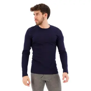 Icebreaker 200 Oasis Merino Lange Mouwen Basislaag Marineblauw