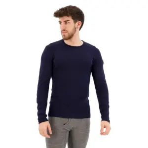 Icebreaker 260 Tech Merino Lange Mouwen Basislaag Marineblauw