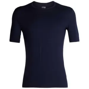 Icebreaker 200 Oasis Merino Korte Mouwen Basislaag Marineblauw
