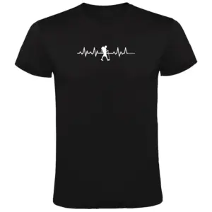 Kruskis Trekking Heartbeat T-shirt Met Korte Mouwen Zwart