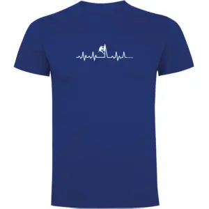 Kruskis Climbing Heartbeat T-shirt Met Korte Mouwen Blauw