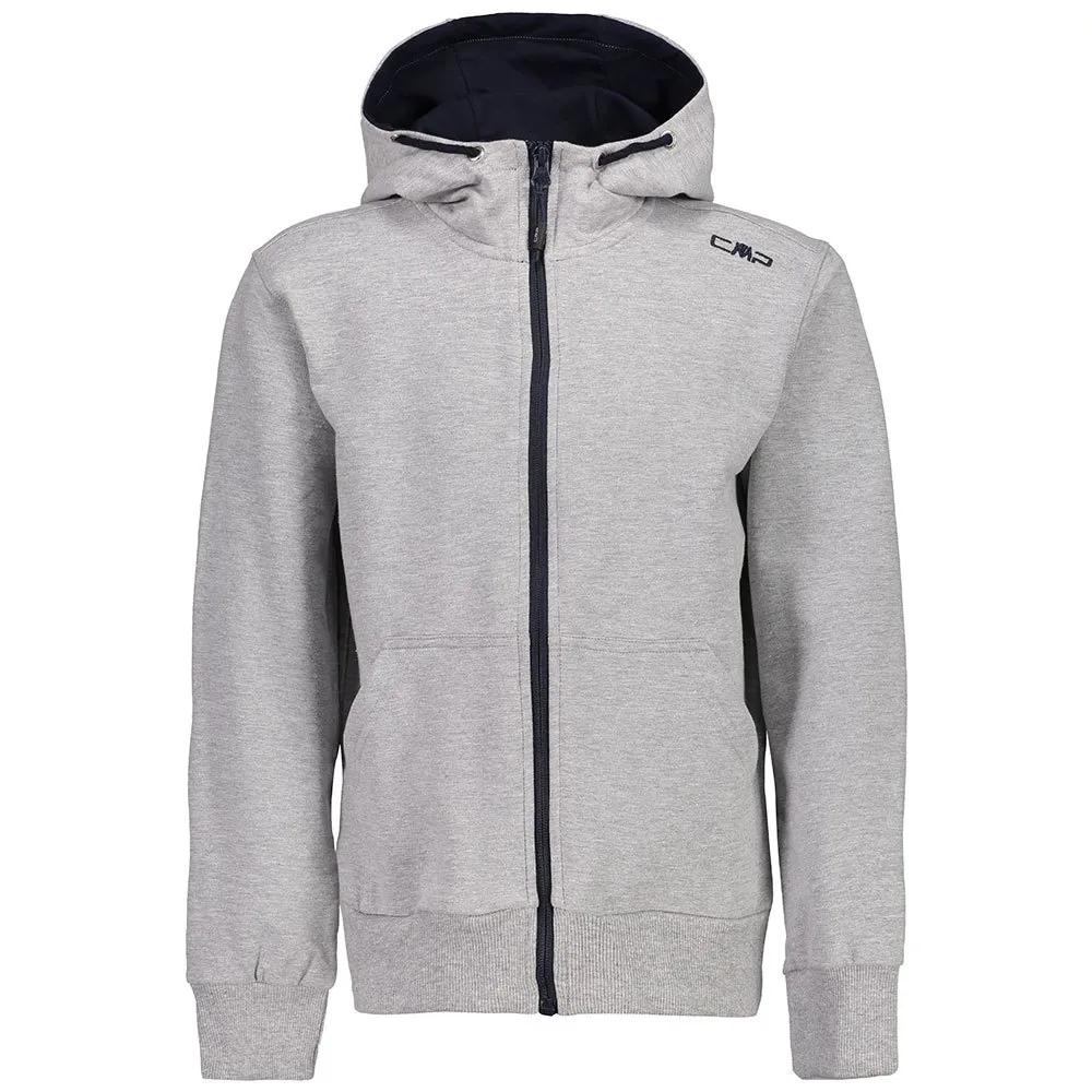 Cmp Fixed Hood Full Zip 38d8314m Sweatshirt Grigio Melange
