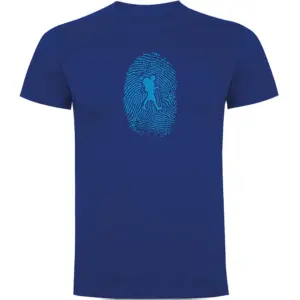 Kruskis Hiker Fingerprint T-shirt Met Korte Mouwen Blauw