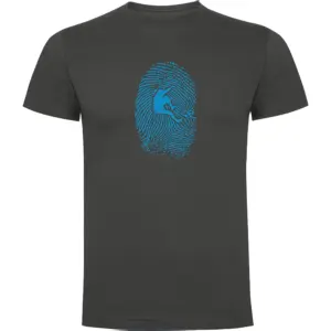 Kruskis Climber Fingerprint T-shirt Met Korte Mouwen Grijs