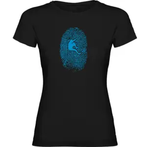 Kruskis Climber Fingerprint T-shirt Met Korte Mouwen Zwart