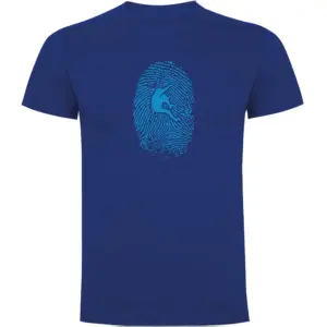 Kruskis Climber Fingerprint T-shirt Met Korte Mouwen Blauw