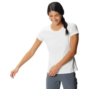 Mountain Hardwear Mighty Stripe T-shirt Met Korte Mouwen Fogbank