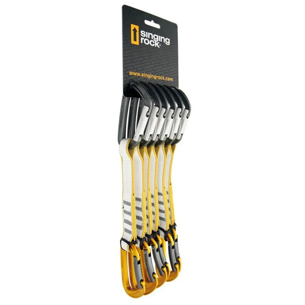 Singing Rock Colt 6 Pack Quickdraw Geel