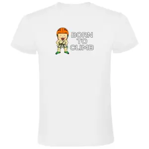Kruskis Born To Climb T-shirt Met Korte Mouwen Wit