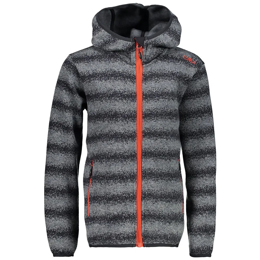 Cmp 39h0964 Fleece Met Kap Zilver