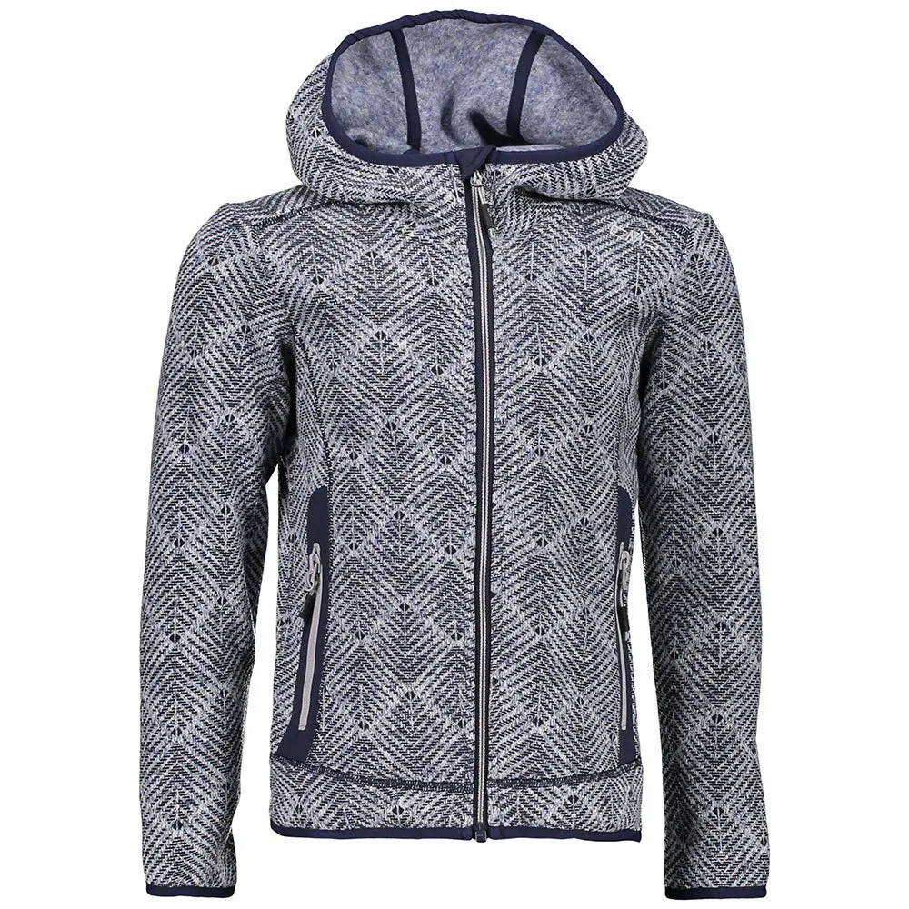 Cmp 39h0985 Fleece Met Kap Blauw