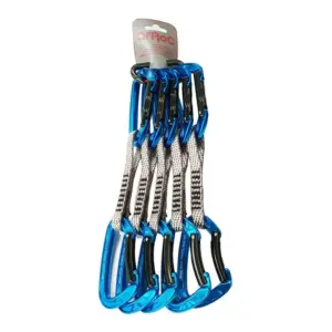 Qi´roc Elektra Straight/curve+express Dyneema 12×120 Mm+mini Karabijnhaak 5 Eenheden Grijs