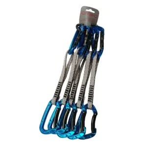 Qi´roc Elektra Straight/curve+express Dyneema 12×170 Mm+mini Karabijnhaak 5 Eenheden Grijs
