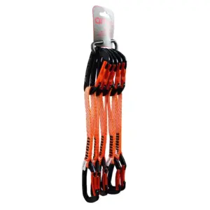 Qi´roc Racing Straight/curve+express Dyneema 12×170 Mm+mini Karabijnhaak 5 Eenheden Oranje