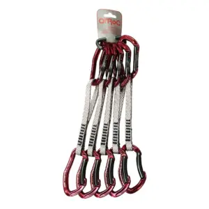 Qi´roc Urano Straight/curve+express Dyneema 12×170 Mm+mini Karabijnhaak 5 Eenheden Grijs