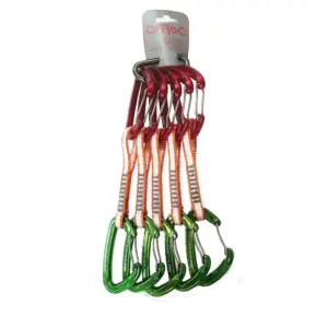 Qi´roc Wifi Straight/curve Clip+express Dyneema 10×120 Mm+mini Karabijnhaak 5 Eenheden Groen
