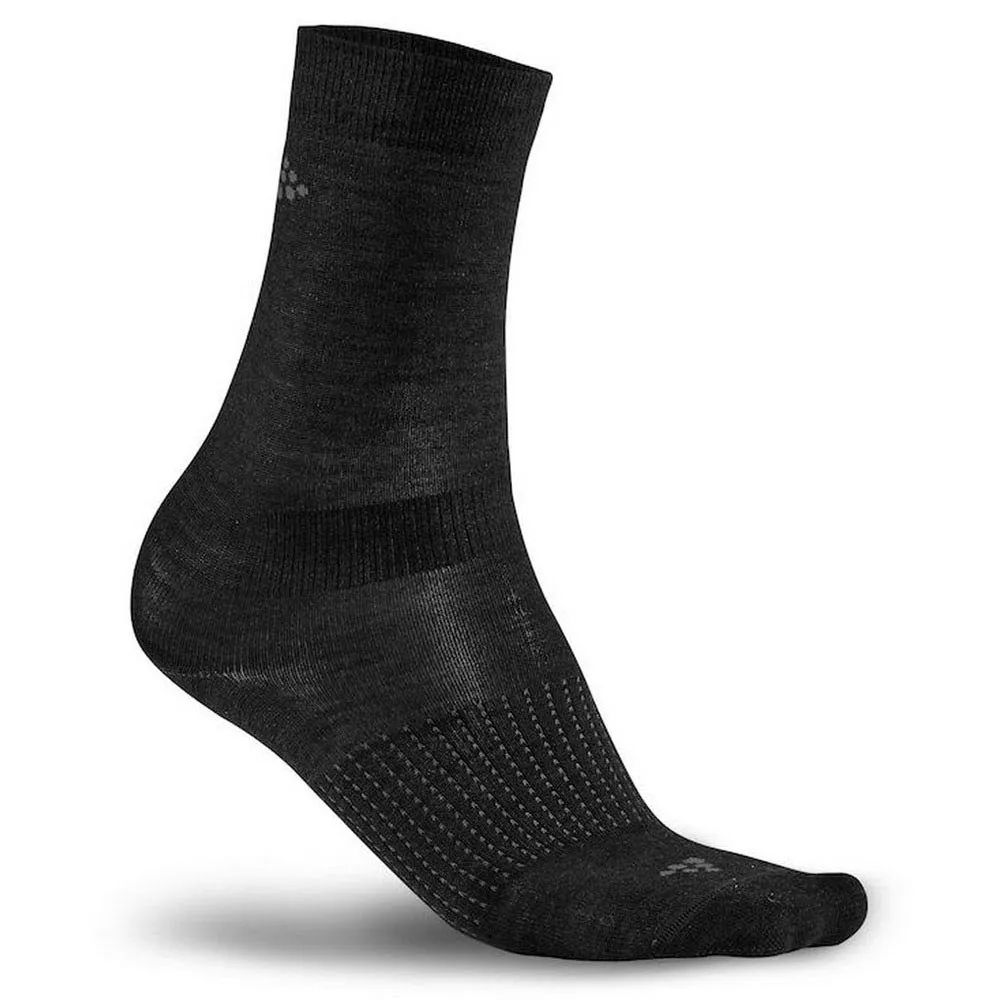 Craft Wool Liner Sokken 2 Paren Zwart