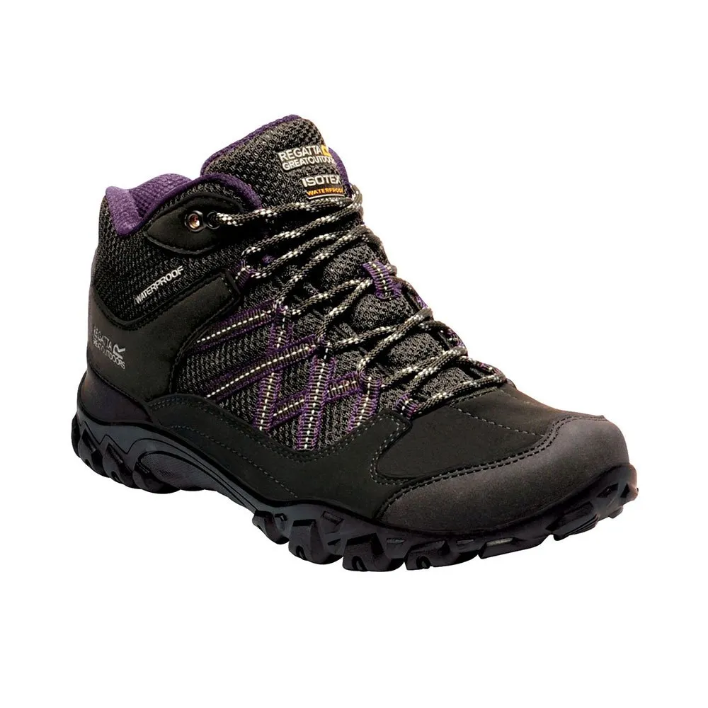 Regatta Edgepoint Mid Wp Wandelschoenen Zwart