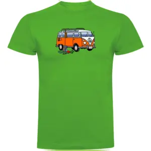 Kruskis Hippie Van Climbing T-shirt Met Korte Mouwen Groen