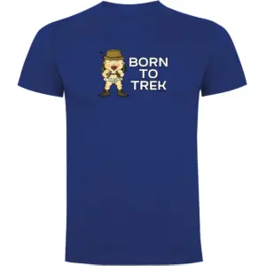 Kruskis Born To Trekk T-shirt Met Korte Mouwen Blauw