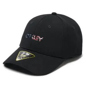 Oakley Apparel 6 Panel Stretch Metallic Pet Zwart