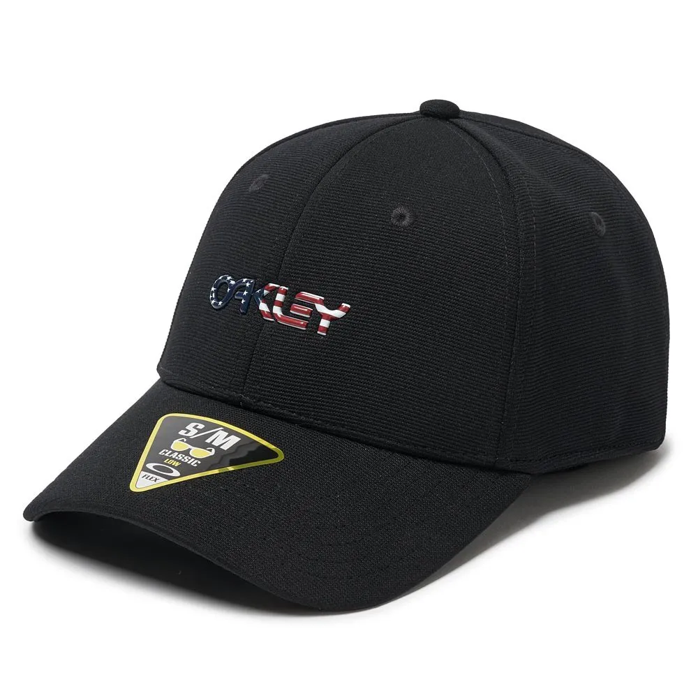Oakley Apparel 6 Panel Stretch Metallic Pet Zwart